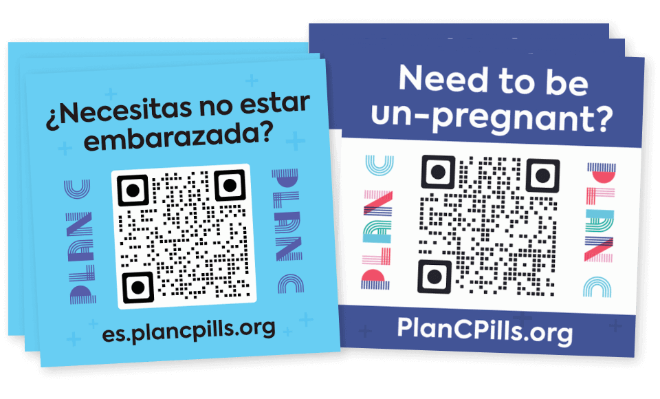 "Need to be un-pregnant?" stickers